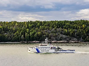 Southwest Finland Prints: Coast Guard Ship near Turku, Finland