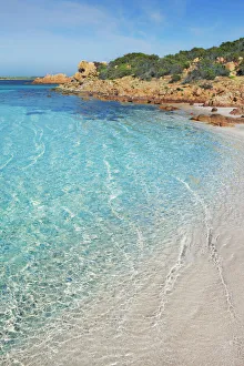 Olbia Tempio Prints: Coast impression Isola Caprera - Italy, Sardinia, Olbia-Tempio, Archipelago Maddalena