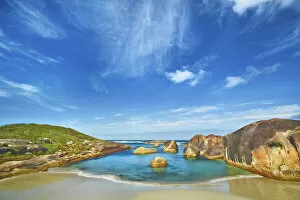 Western Australia Collection: Coast landscape at Elephant Rocks - Australia, Western Australia, Southwest