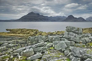 Strath Prints: Coast landscape on Elgol peninsula - United Kingdom, Scotland, Inner Hebrides, Skye