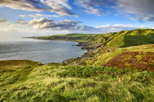 Rock Cliff Prints: Coast landscape - United Kingdom, Scotland, Dumfries and Galloway, Black Head