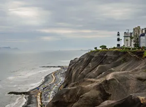 Coast of Miraflores District, Lima, Peru