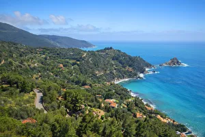 Coast of Monte Argentario near Spiaggia Le Cannelle, Maremma, Grosseto, Tuscany, Italy