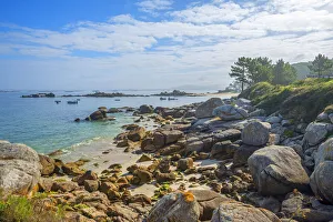 Coast near San Vincente do Grove, Pontevedra, Galicia, Spain Coast near San Vincente do Grove, Pontevedra, Galicia, Spain
