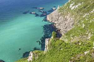 Steep Coast Prints: Coast at Zennor, Penwith Peninsula, Cornwall, England