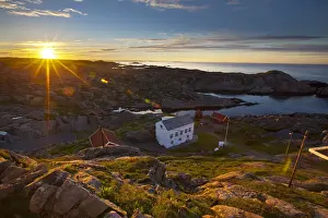 Nautical Theme Prints: Coastal landscape vister from the idyllic Lindesnes Fyr Lighthouse, Lindesnes, Norway