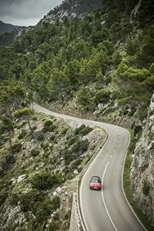 Coastal road, Serra de Tramuntana, Mallorca (Majorca), Balearic Islands, Spain