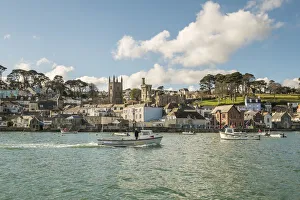 Coastal village of Fowey, Cornwall, England, UK