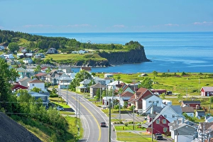 Lawrence River Prints: Coastal village on the Gulf of St. Lawrence. Petit-Cap, Quebec, Canada