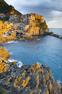 Cinque Terre Prints: The coastal village of Manarola, Cinque Terre, Liguria, Italy