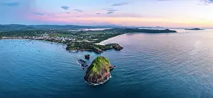 South China Sea Prints: Coastal village of Tuy An at dawn, Phu Yen Province, Vietnam