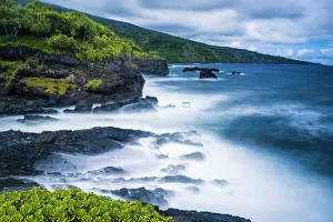 Maui Prints: Coastline at Haleakala National Park, Maui, Hawaii, USA