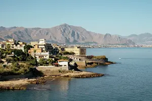 Sicilia Prints: Coastline near Aspra, Sicily, Italy