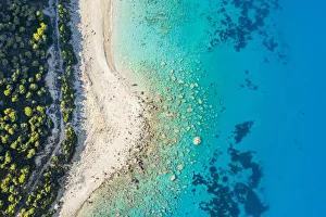 Coastline and sea. Lefkada, Ionian Islands region, Greece