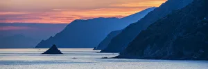 Portovenere Prints: Coastline at Sunset, Cinque Terre, Liguria, Italy