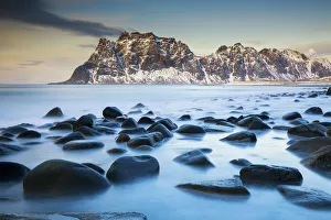 Coastline at Uttakleiv, Lofoten Islands, Norway