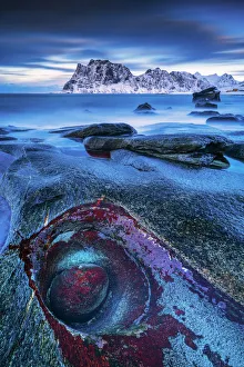 Coastline at Uttakliev, Lofoten Islands, Norway