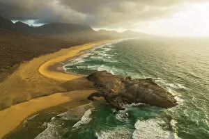 Drone Collection: Cofete Beach, Natural Park de Jandia, Fuerteventura, Canary Island, Spain