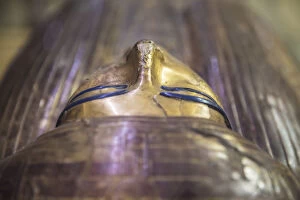 Images Dated 28th March 2017: Coffin of Thuya (18th Dynasty), Egyptian Museum, Cairo, Egypt