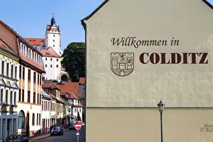 Old Fashioned Prints: Colditz Castle, Colditz, Saxony, Germany