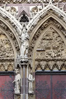 Portal Prints: Colla giale Saint-Thia baut (Saint-Theobald collegiate church), Thann, Haut-Rhin
