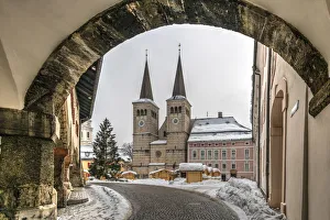 Collegiate Church of St Peter and John the Baptist, Schlossplatz square, Berchtesgaden