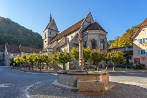 Collegiate Church Prints: Collegiate church of St. Ursanne, Jura, Switzerland
