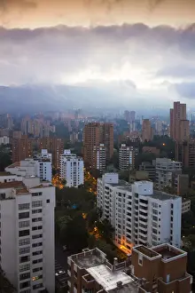 Colombia, Antioquia, Medellin, High rise condominiums at El Poblado known as the Milla