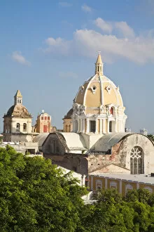 Images Dated 4th March 2010: Colombia, Bolivar, Cartagena De Indias, Old walled town, San Pedro Claver Church