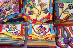 Colombia, Bolivar, Cartagena De Indias, Old walled city, Crafts for sale