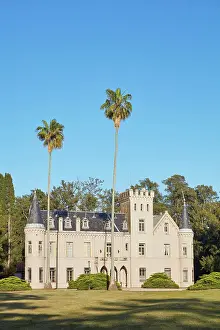 Estancia Prints: The colonial architecture castle of La Candelaria Estancia & Polo Club