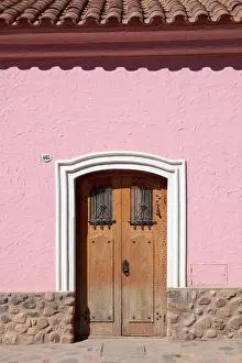 Doors Prints: A colonial architecture door in the historical cask of Tilcara