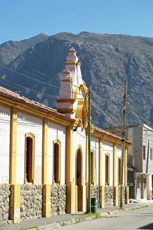 Cordillera Prints: A colonial architecture facade in a street of Cafayate