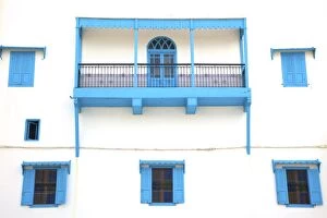 Morocco Gallery: Colonial Facade, Rabat, Morocco, North Africa