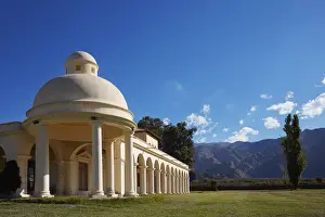 Portico Prints: The colonial style architecture of the estancia of the Bodega Finca Quara
