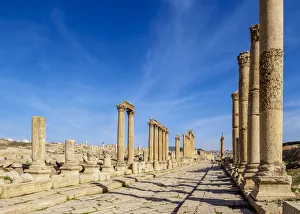 Colonnaded Street or Cardo, Jerash, Jerash Governorate, Jordan