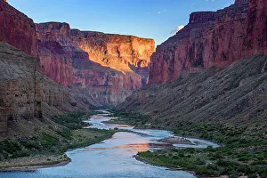 Grand Staircase Prints: The Colorado River at Nankoweep near sunset, Grand Canyon National Park, Arizona, USA
