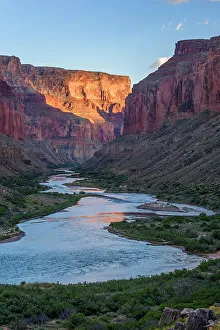 Grand Staircase Prints: The Colorado River at Nankoweep near sunset, Grand Canyon National Park, Arizona, USA