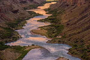 Grand Staircase Prints: The Colorado River at Nankoweep near sunset, Grand Canyon National Park, Arizona, USA