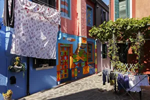 Colored House Casa Deo Bepi Sua on the Island of Burano, Venice, Italy