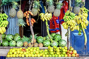 Retail Prints: Colorful exotic fruit for sale, Zanzibar, Tanzania