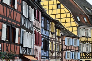 Alsace Gallery: Colorful half timbered houses, Colmar, France