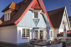 Colorful houses in the Baltic resort of Boltenhagen, Mecklenburg-Western Pomerania