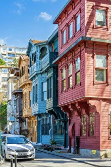 Neighborhood Collection: Colorful houses in Kuzguncuk neighborhood, Uskudar, Istanbul, Turkey