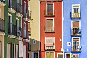 Images Dated 4th February 2021: Colorful houses, Villajoyosa, Costa Blanca, Valencian Community, Spain