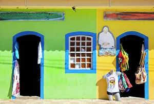 Shop Prints: A colorful shop in Vila do Abraao, Ilha Grande, Angra dos Reis, Rio de Janeiro, Brazil