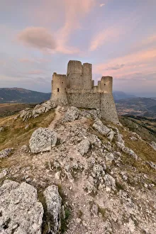 Apennine Prints: the colors of the summer sunset over Rocca Calascio Castle