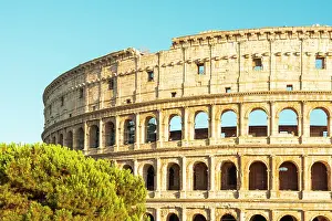 Ancient Monument Prints: The Colosseum, Rome, Lazio, Italy