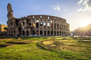 Main Street Prints: The Colosseum during a winter sunrise. Rome, Lazio, Italy