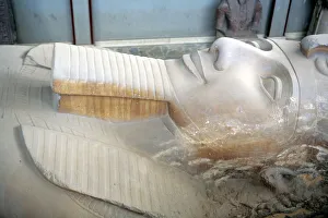 Archeology Prints: Colossus of Ramses II (13th century BC), Memphis, Egypt